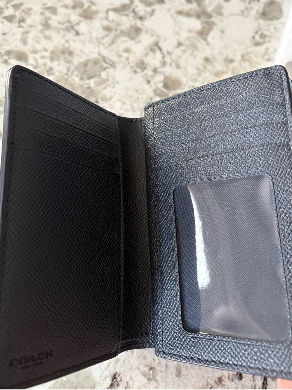 Coach Medium Corner Zip Wallet in Waterfall Blue- Like New - Picture 3 of 11